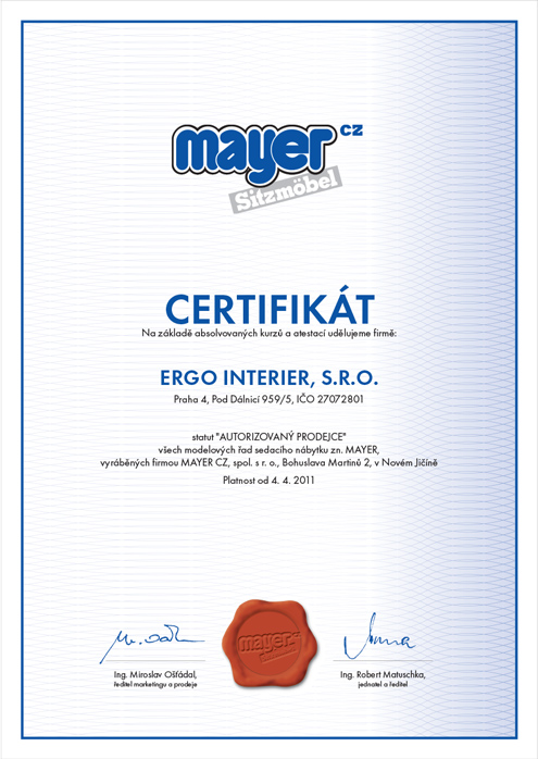 Autorizovaný prodej Mayer