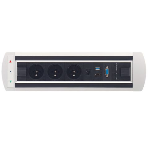HUMANSCALE Float FNSR 63 160 x 80 cm VAULT BTCZ 014 Elektricky otočný panel, 3x el.zásuvka,1x data ,VGA, USB 3.0, HDMI
40,3 × 11 × 10,3 mm