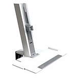 HUMANSCALE Quick Stand jeden monitor malá platforma QSWL24 bílo-šedá