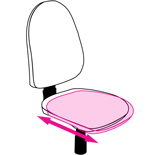 LD SEATING Lyra Net SYS P s posuvem