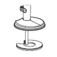 HUMANSCALE stojan uchycení na šroub způsob uchycení - bolt