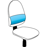LD SEATING Element STYLE-STRIP BO Výškově stavitelná bederní opěrka