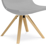 LD SEATING Moon D čtyřnohá dubová podnož