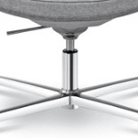 LD SEATING Relax plus S A + S - A čtyřramenný kříž s výškově stavitelným pístem a houpacím mechanismem