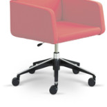 LD SEATING Delta F80 N6 F80 N6 otočná podnož na pětiramenném kříži na kolečkách