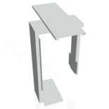 EXNER Exact XPV1 120 x 60 cm PC Holder šedý závěsný otočný nosič