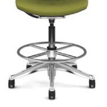 HUMANSCALE Liberty F vysoký s opěrným kruhem 45cm, pouze s kluzáky
