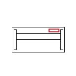 EXNER Exact XPV2 200 x 80 cm pravá Vault bude umístěn napravo z pozice sedícího.