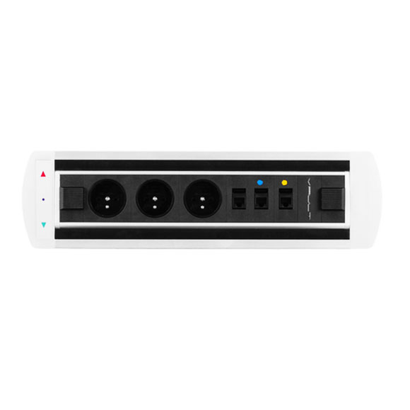 HOBIS Motion Ergo MSE 3 1400 x 900 mm VAULT BTCZ 002 Elektricky otočný panel, 3x el.zásuvka, 3x data40,3 × 11 × 10,3 mm