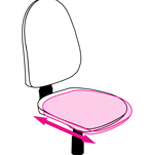 LD SEATING Theo 260 SYS P hloubkově nastavitelný posuv
